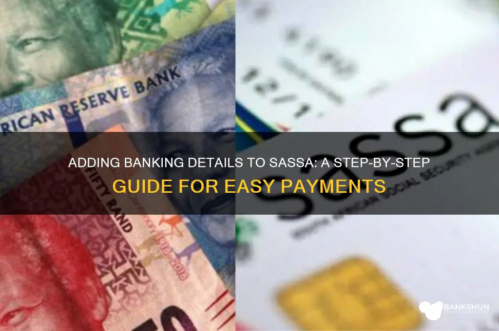 how to put banking details on sassa
