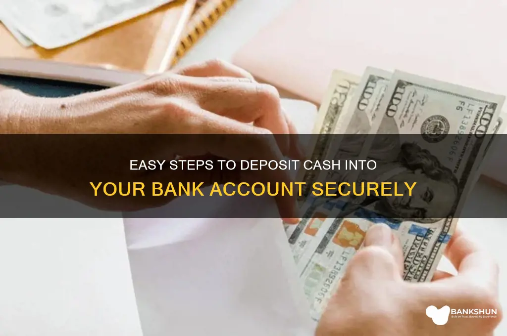 how to put cash in your bank
