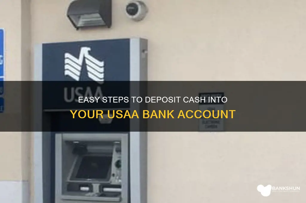 how to put cash into usaa bank