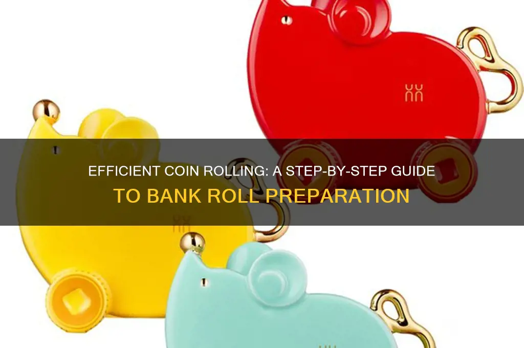 how to put coins in bank rolls