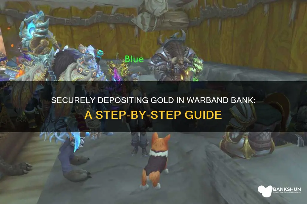 how to put gold in warband bank