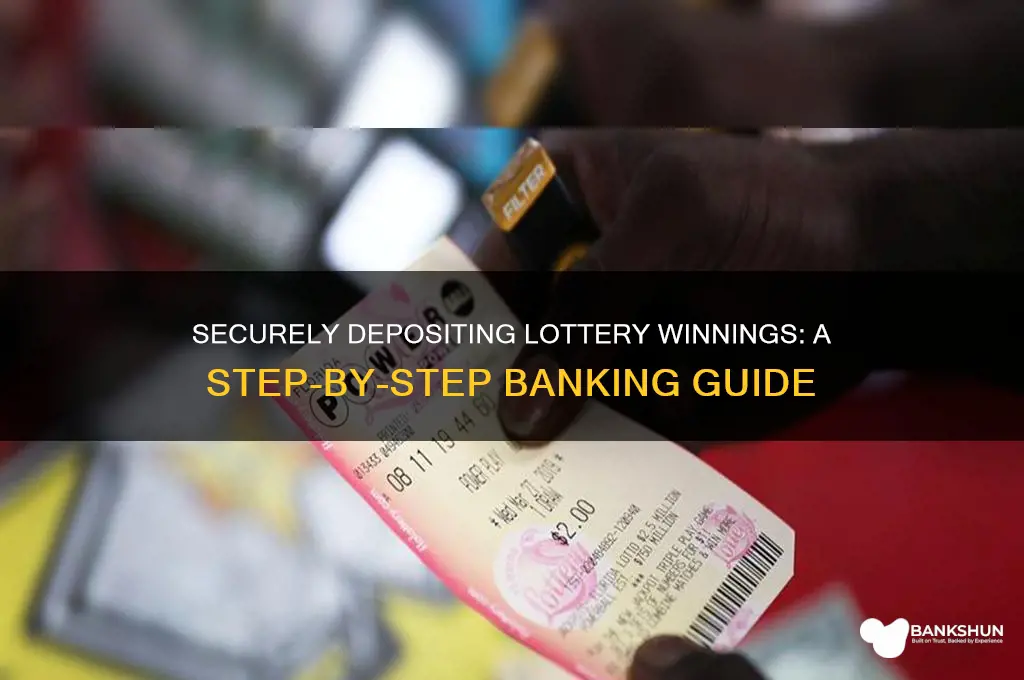 how to put lottery winnings in bank