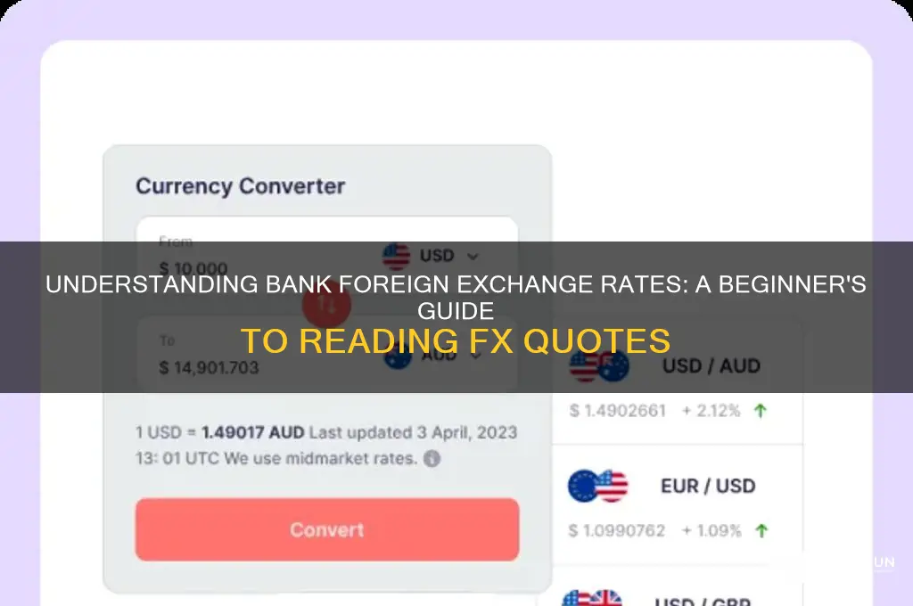 how to read bank foreign exchange rates