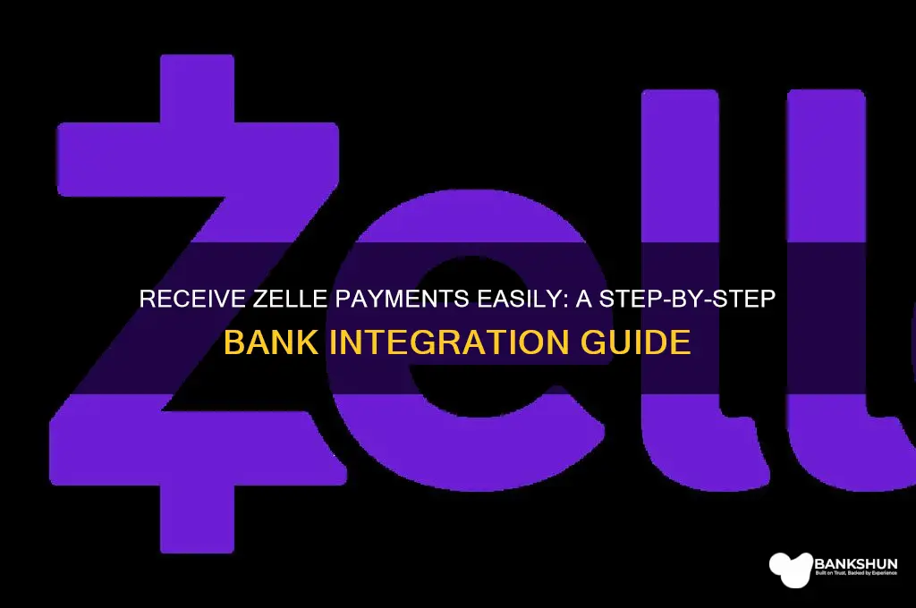how to receive zelle payment through bank