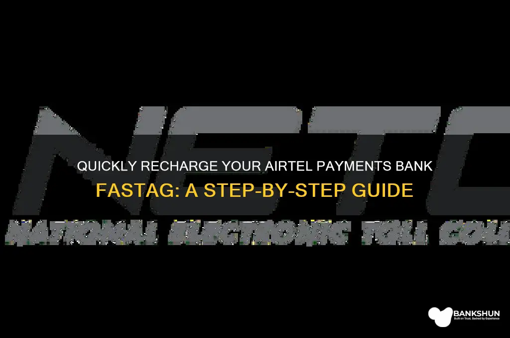 how to recharge airtel payment bank fastag