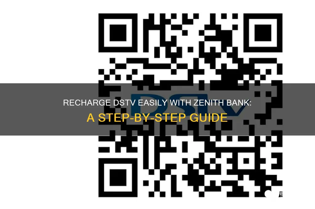 how to recharge dstv with zenith bank