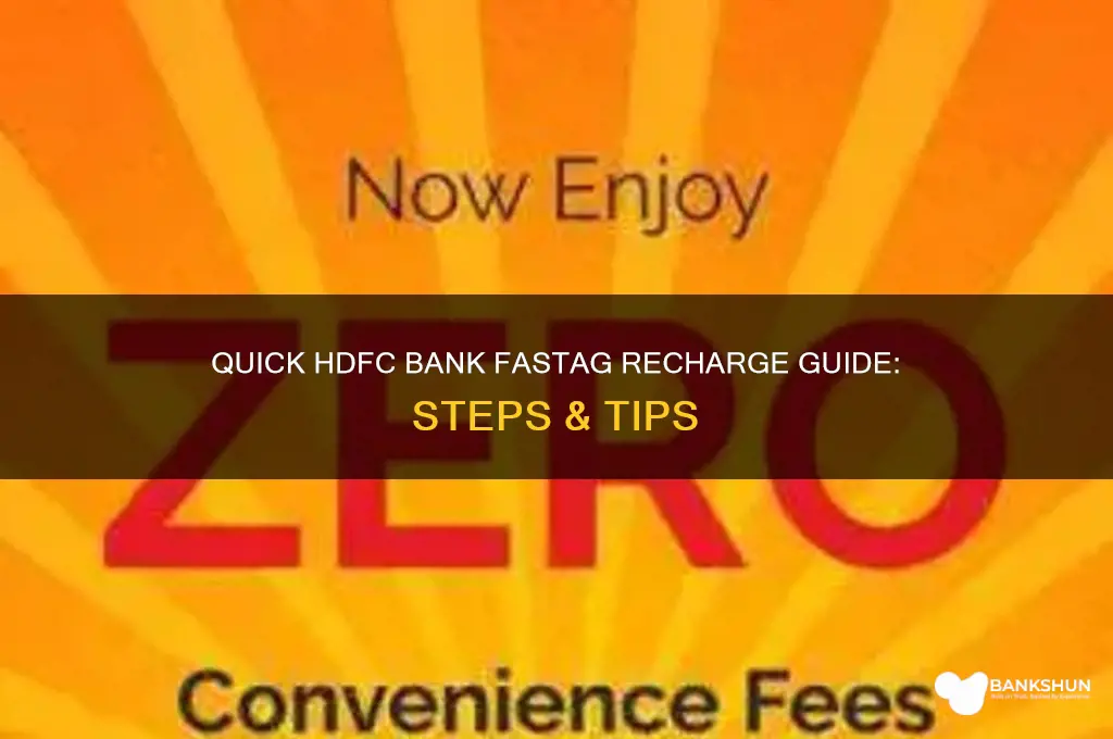 how to recharge fastag from hdfc bank