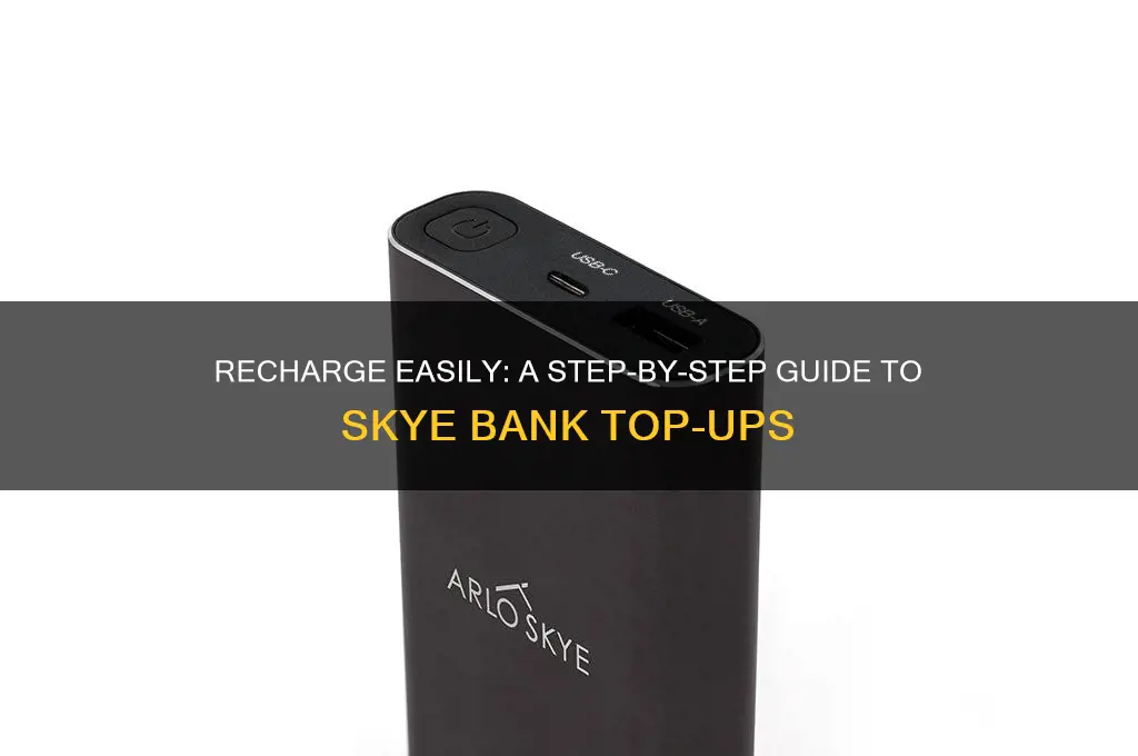 how to recharge from my skye bank