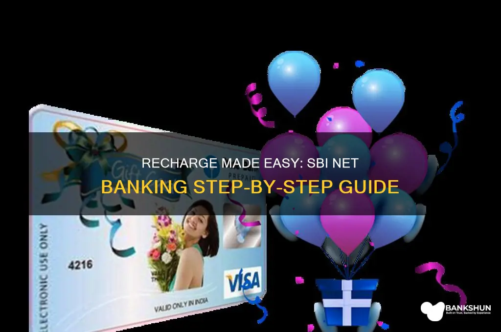 how to recharge from net banking sbi