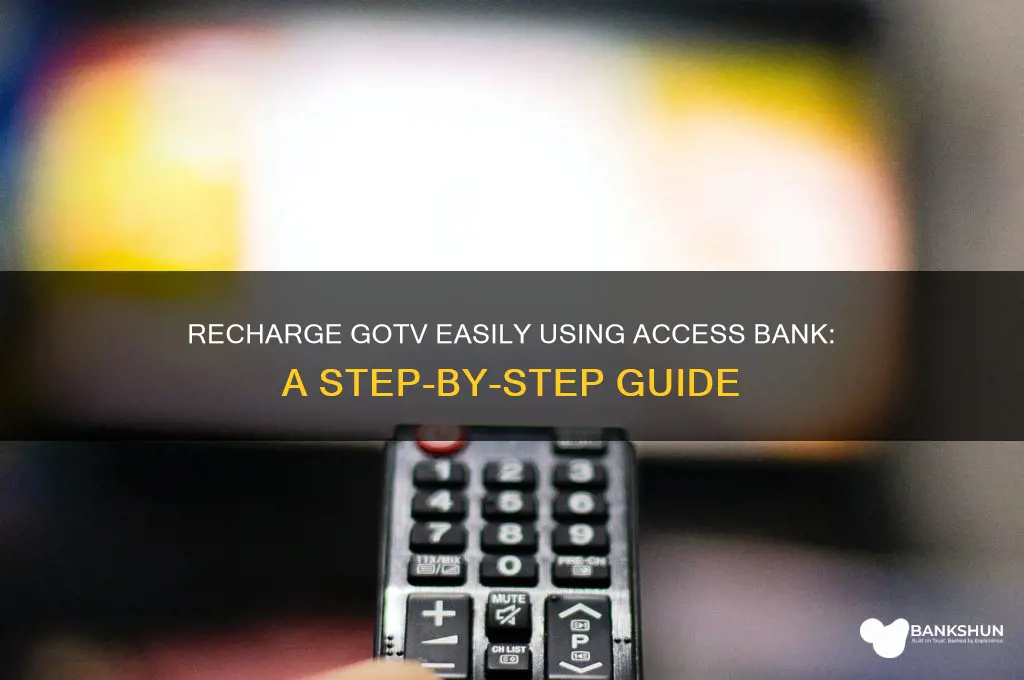 how to recharge gotv with access bank