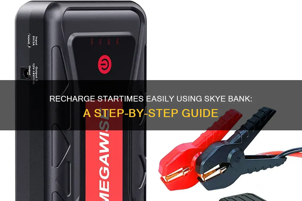 how to recharge startimes with skye bank