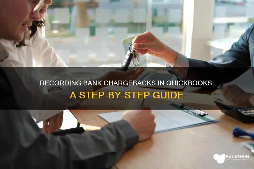 how to record bank chargeback in quickbooks