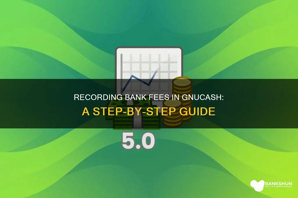 how to record bank fees in gnucash
