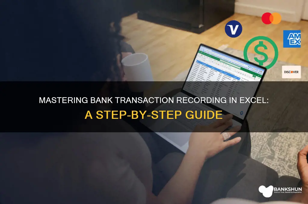 how to record bank transactions in excel