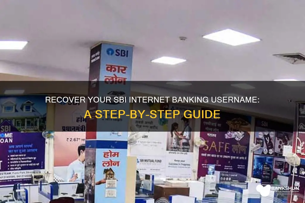 how to recover sbi internet banking username