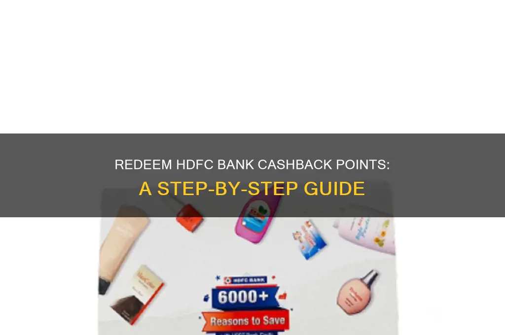 how to redeem hdfc bank cashback points