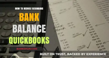 QuickBooks Tips: Efficiently Lower Your Starting Bank Balance in Minutes