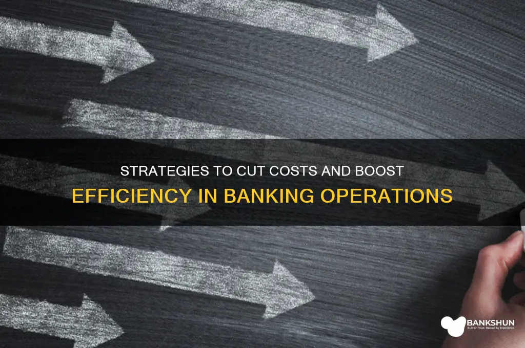 how to reduce cost in banking sector