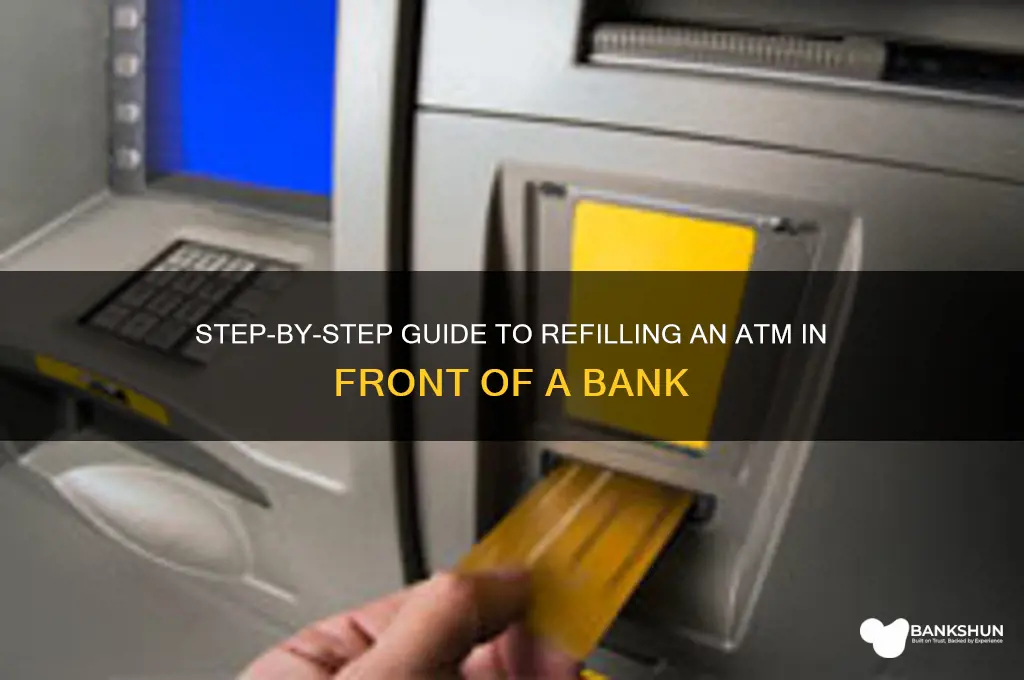 how to refil atm infront of bank
