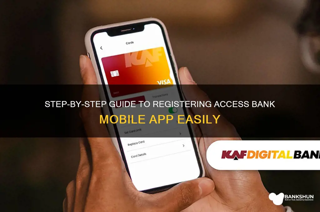 how to register access bank mobile app