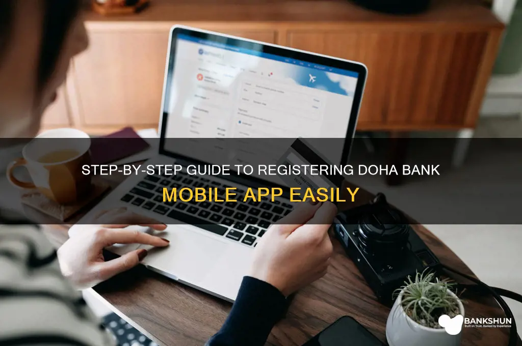 how to register doha bank mobile app