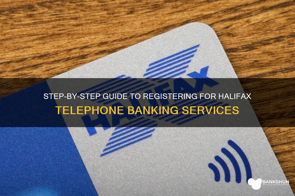 how to register for halifax telephone banking