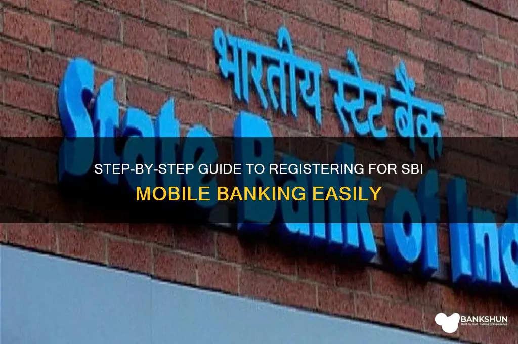 how to register for sbi mobile banking