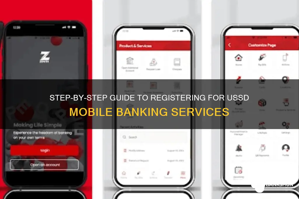 how to register for ussd mobile banking