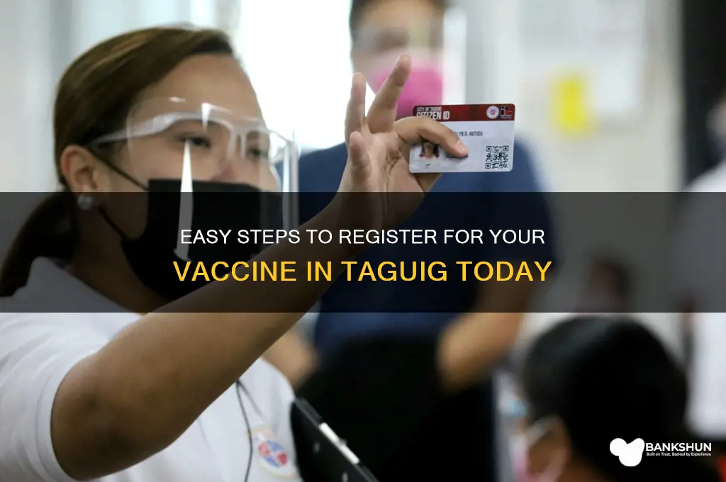 how to register for vaccine in taguig