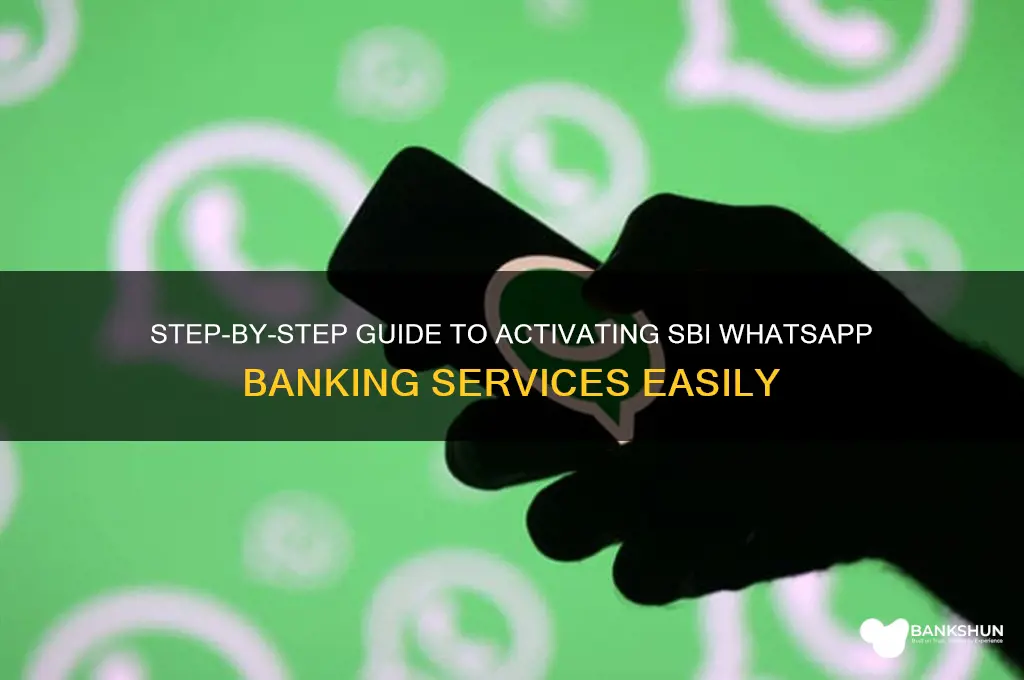 how to register for whatsapp banking sbi
