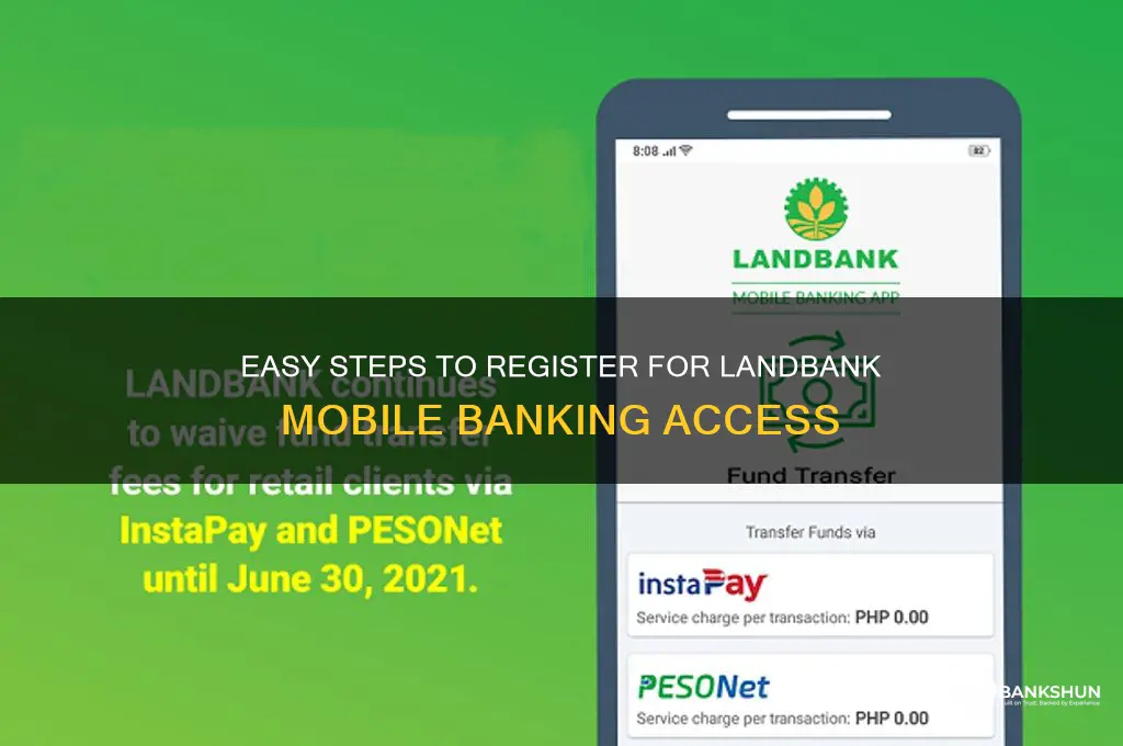 how to register in landbank mobile banking
