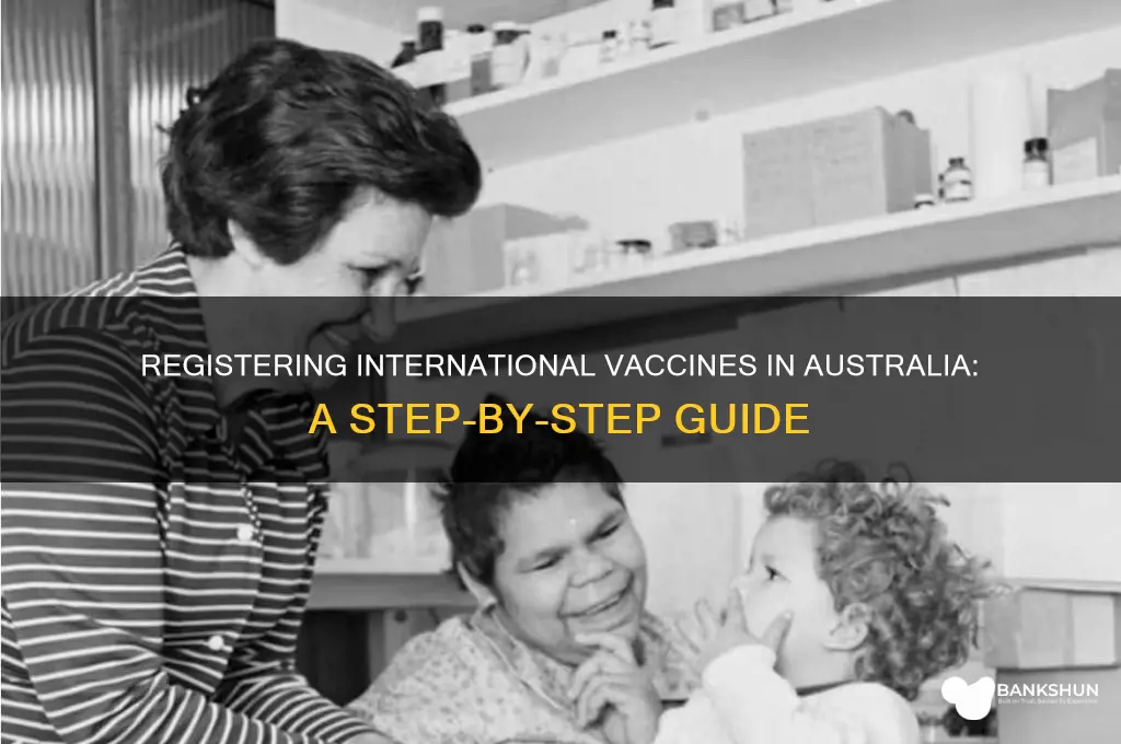 how to register international vaccine in australia