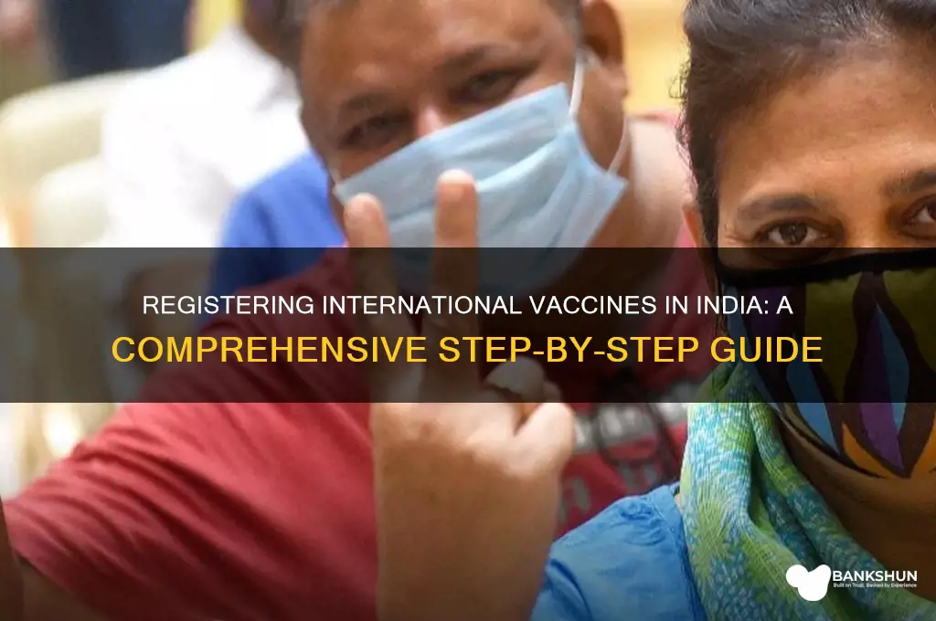 how to register international vaccine in india