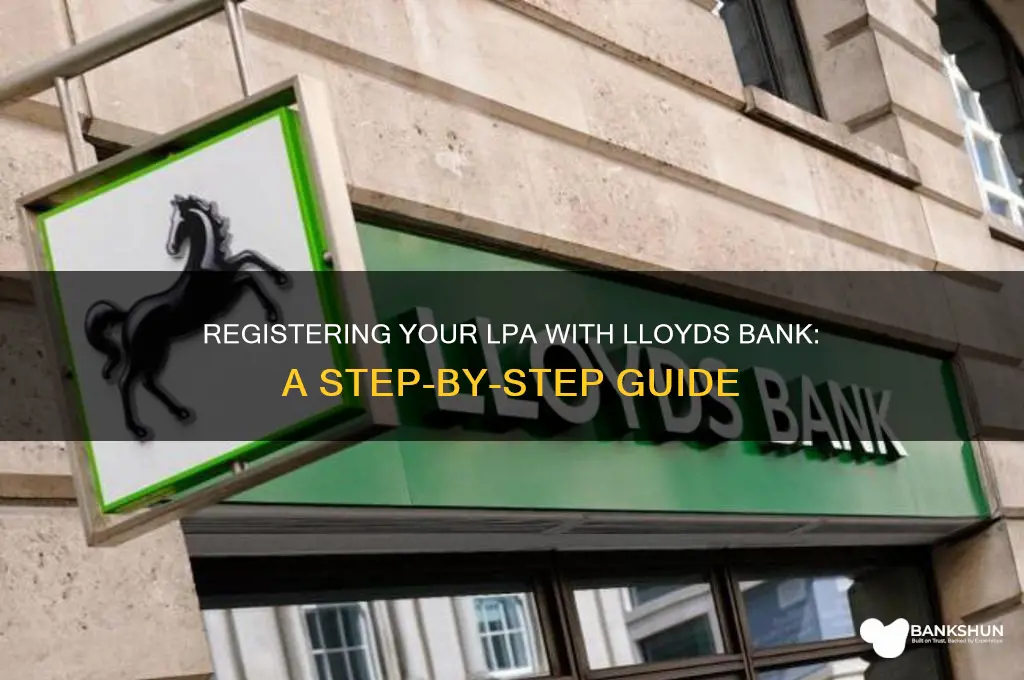 how to register lpa with lloyds bank