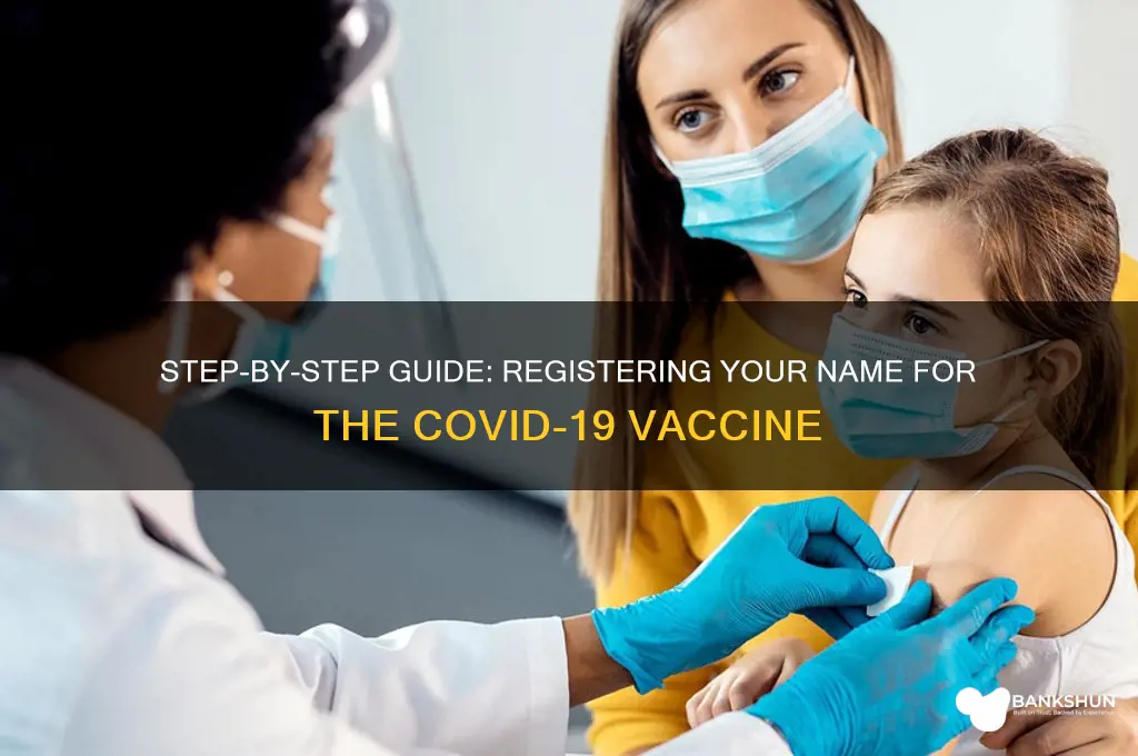 how to register name for corona vaccine