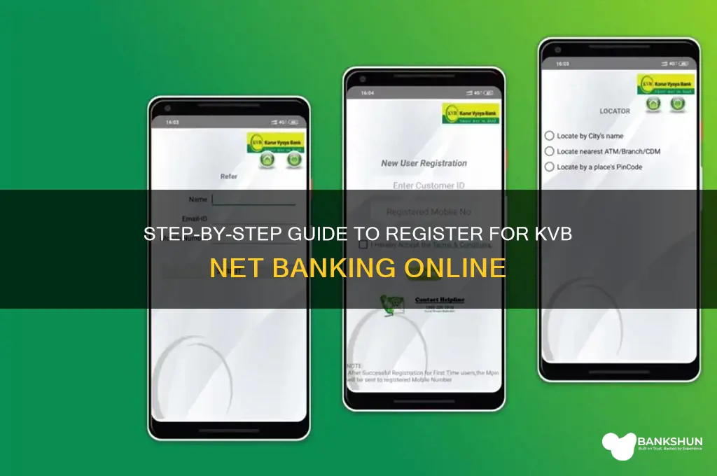 how to register net banking in kvb