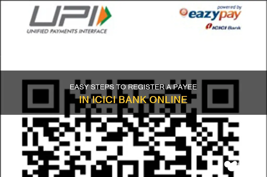 how to register payee in icici bank
