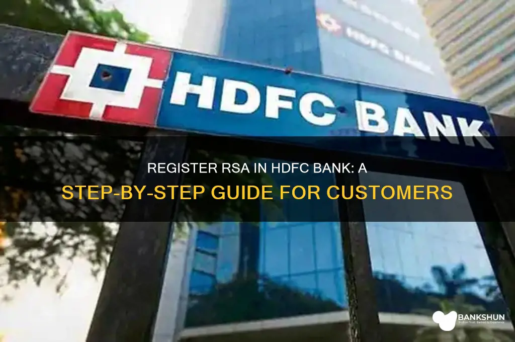 how to register rsa in hdfc bank