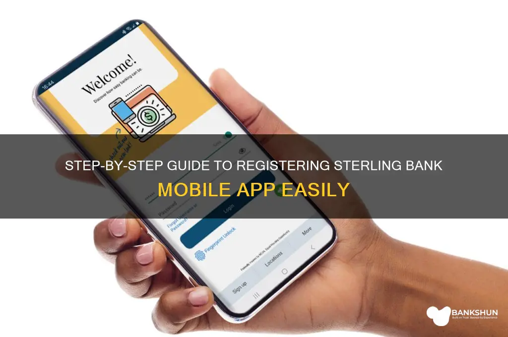 how to register sterling bank mobile app