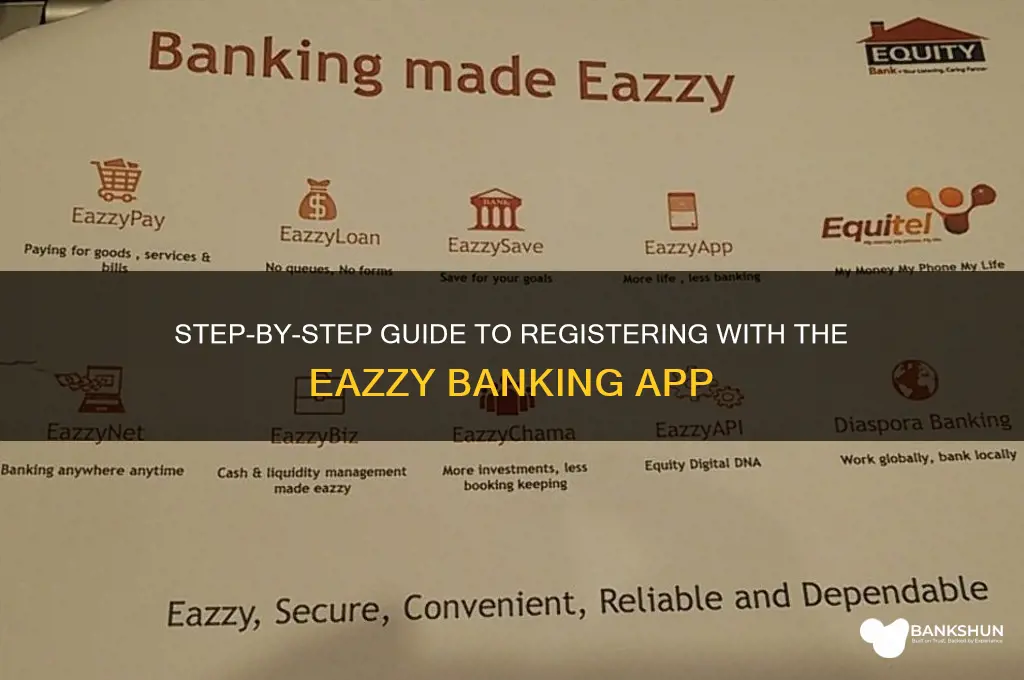 how to register with eazzy banking app
