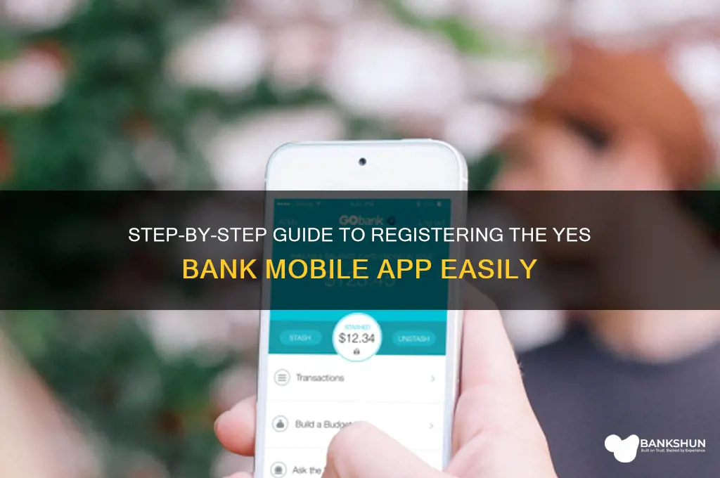how to register yes bank mobile app