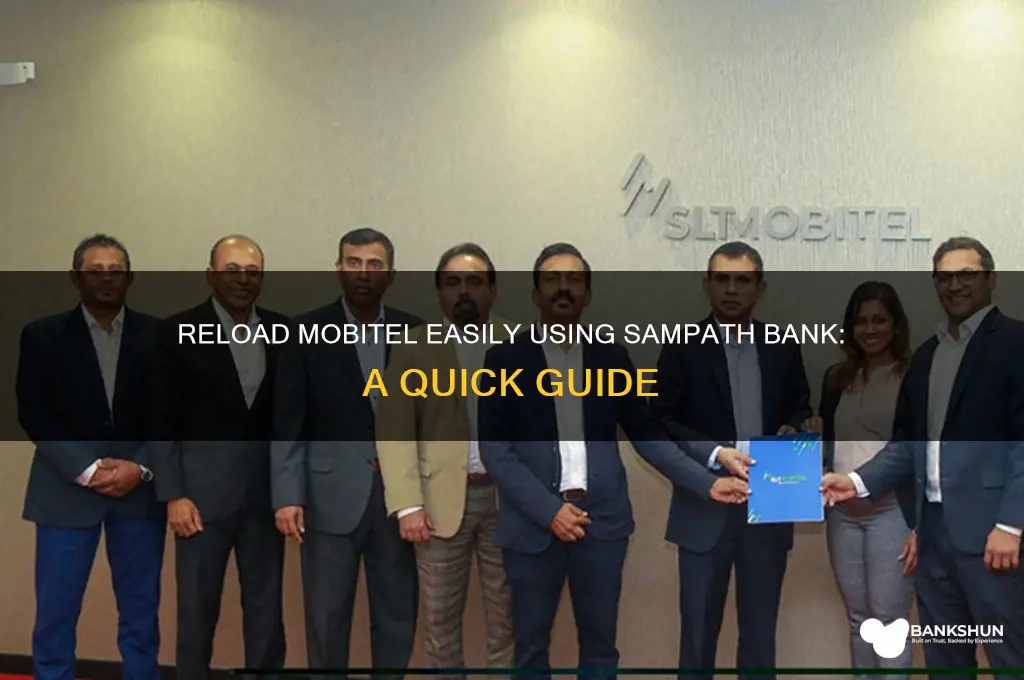 how to reload mobitel from sampath bank