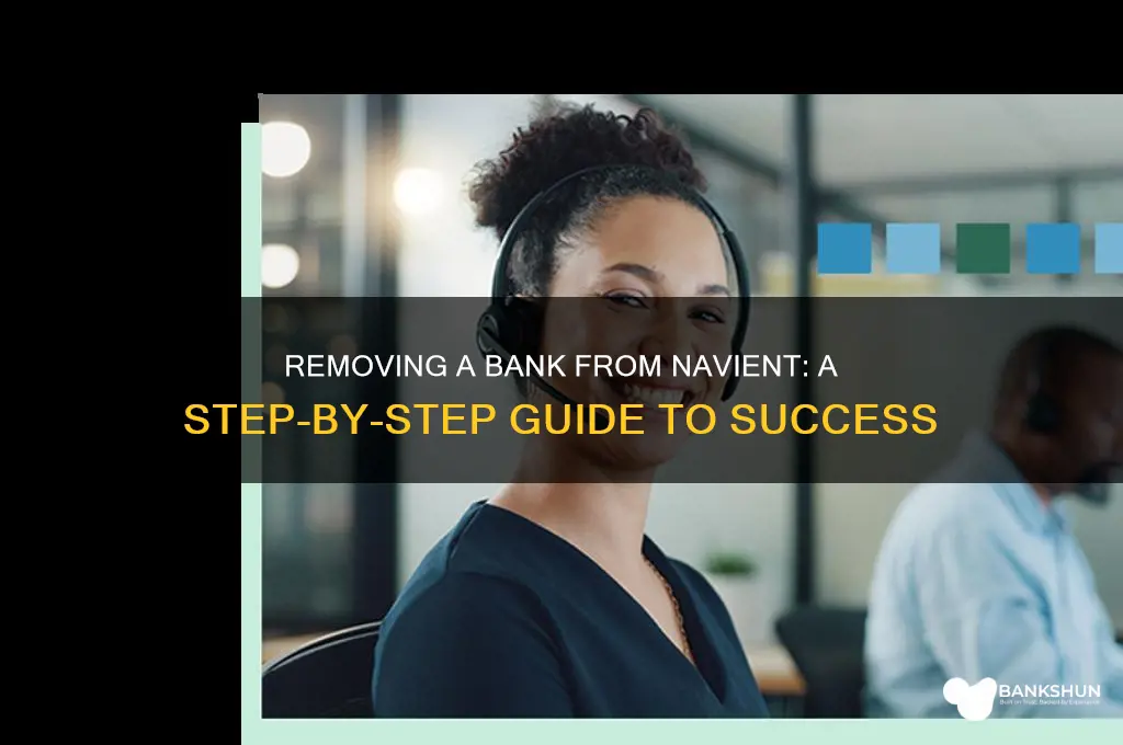 how to remove a bank from navient
