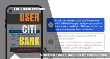 How to Remove an Authorized User from Citibank Account
