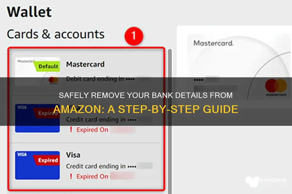 how to remove bank details from amazon