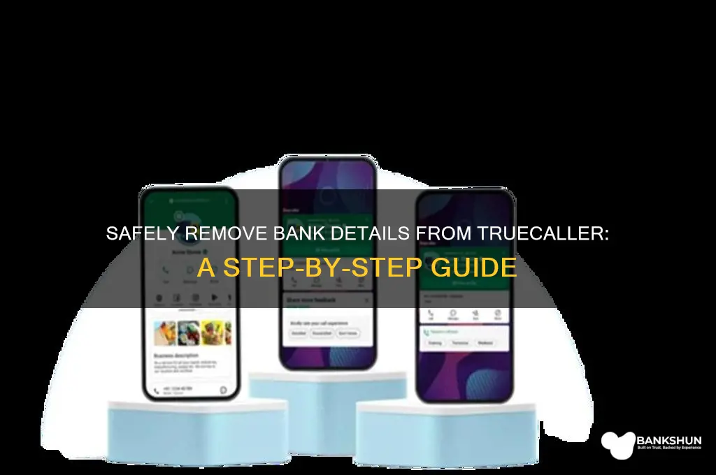 how to remove bank details from truecaller