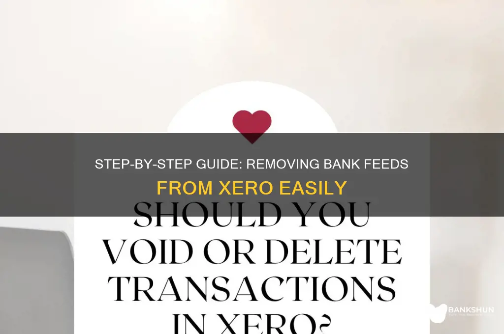 how to remove bank feed from xero