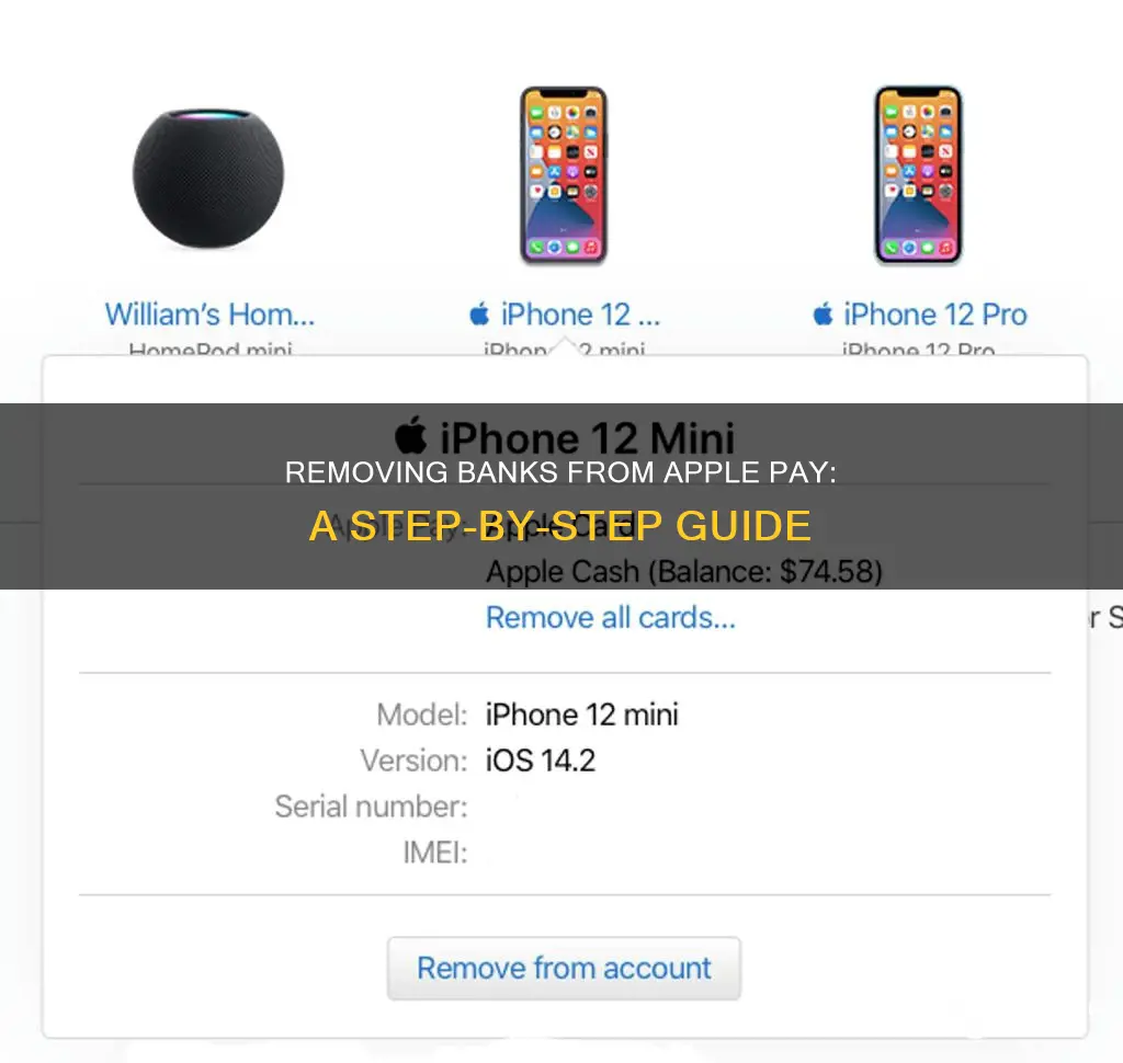 how to remove bank from apple pay