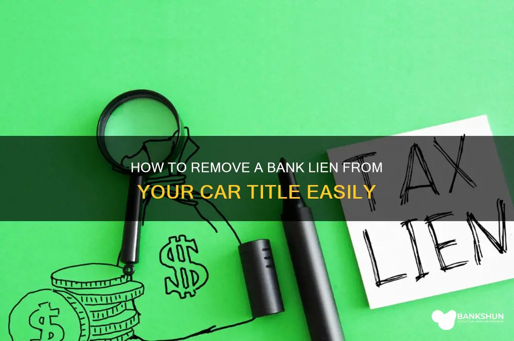 how to remove bank from car title