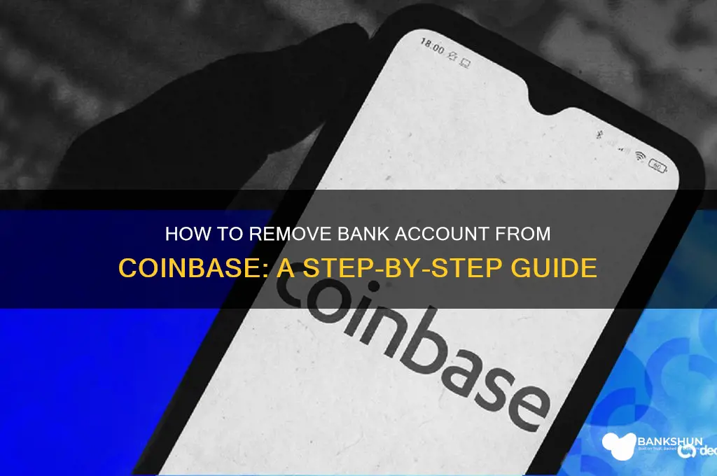 how to remove banka ccount from coinbase